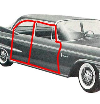Door Weatherstrip for 4-Door Sedan, 50'